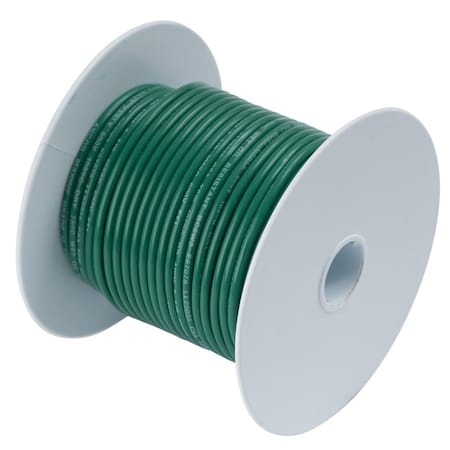 Ancor Primary Wire, Marine, 14 AWG, 1C C, Green, Vinyl, Stranded, 600V, 100 ft. 104310